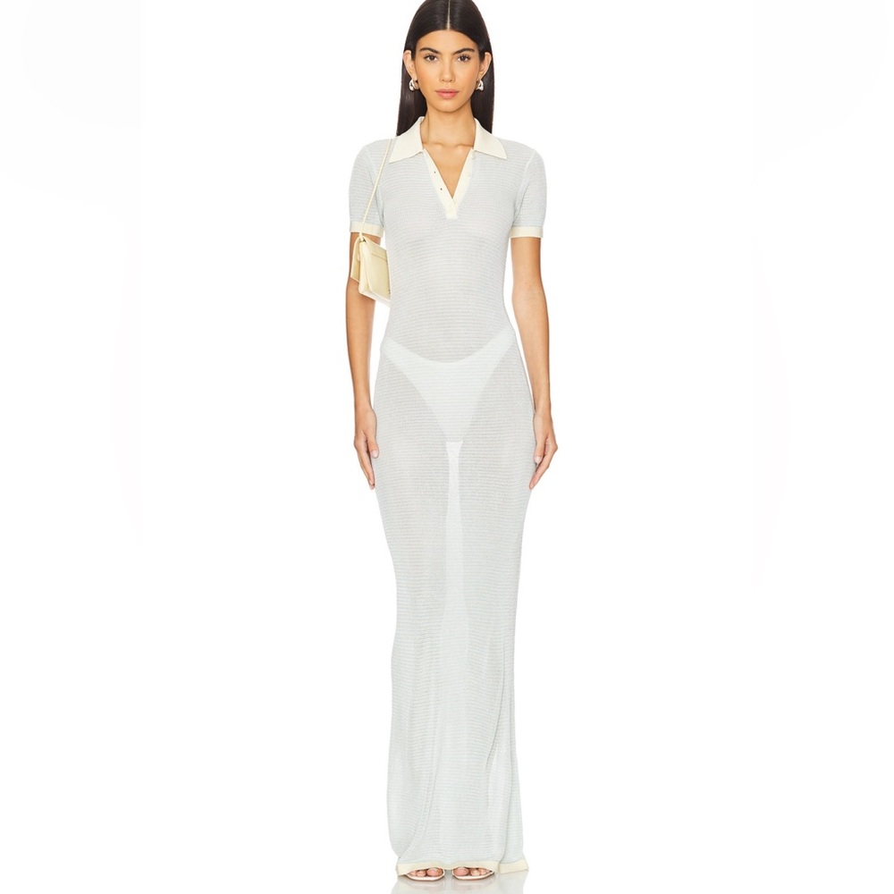 Lovers + Friends Sheer White Maxi Dress